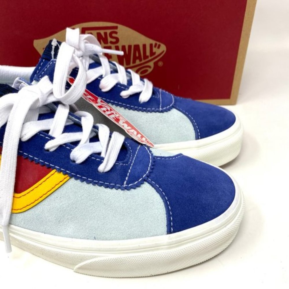 VANS SK8-HI MTE Retro Shoes Women's Multi Leo Suede Casual Blue Skate ALSU00824 - Picture 2 of 11